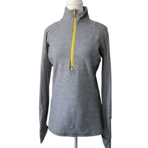 Lululemon Run Your Pace Gray 1/2 Zip Pullover | Athleisure Sweater Sz 10